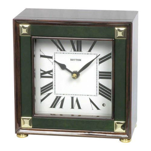 Rhythm RRS( Real Rhythm Symphony) Clock Piano Finish Volume Control Auto Night Shut Off By Sensor Wooden Case 